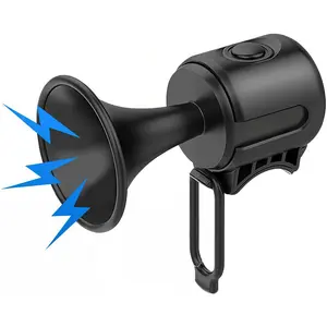 120dB Bike Horn, Electronic Bicycle Bell with IPX4 Waterproof, Battery Powered, Loud Bell for Adults & Kids