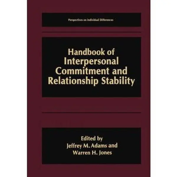 USED Book - Handbook of Interpersonal Commitment and Relationship Stability (Hardcover) - english
