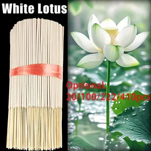 High-Quality Lotus Incense Sticks, Natural Material, 8.7 Inch, Pure, Home Fragrance Essential, Relaxing Aromatherapy