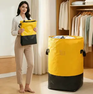 Heavy-Duty Moving Bag with Handle &Drawstring Closure,Large Capacity Foldable Storage Bag for moving, traveling and storage, Portable Carrying Bag, Space Saver Bags