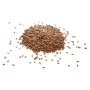 Organic Brown Whole Flax Seeds Raw, Dried, Non GMO.