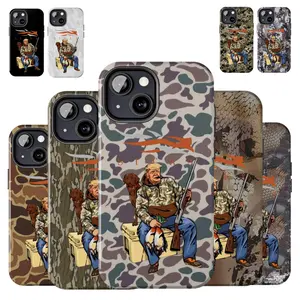 Camouflage Sitka Hunter Trump Phone Case, Old School Waterfowl For iPhone 17 16 15 14 13 12 11 X 8, Hunting Gifts, Unique Accessories, Cellphone, Durable Cover