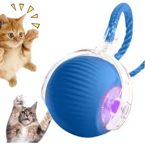 Interactive Electric Rolling Ball for Cats & Dogs – Adjustable Auto-Moving Pet Toy for Indoor Cats, Chewie Dog Ball with Sports Rolling Action – Fun Viral Toy for Pets, Christmas Birthday Gift