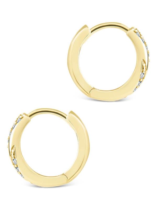 Sterling Silver Adelise Micro Hoops