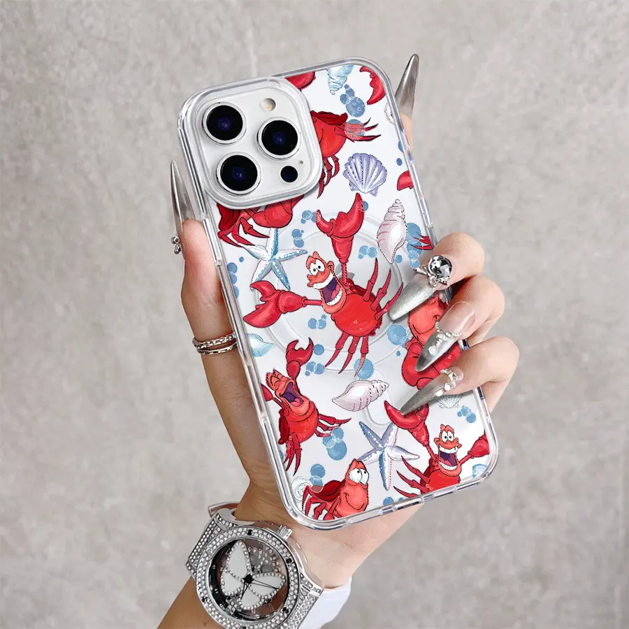 Heart Dark Magnetic Snap Case for iPhone 17/16 Pro Max 15 Pro 14 13 12 Mini 11 XR XS Plus SE Shockproof Slim Protective Cover
