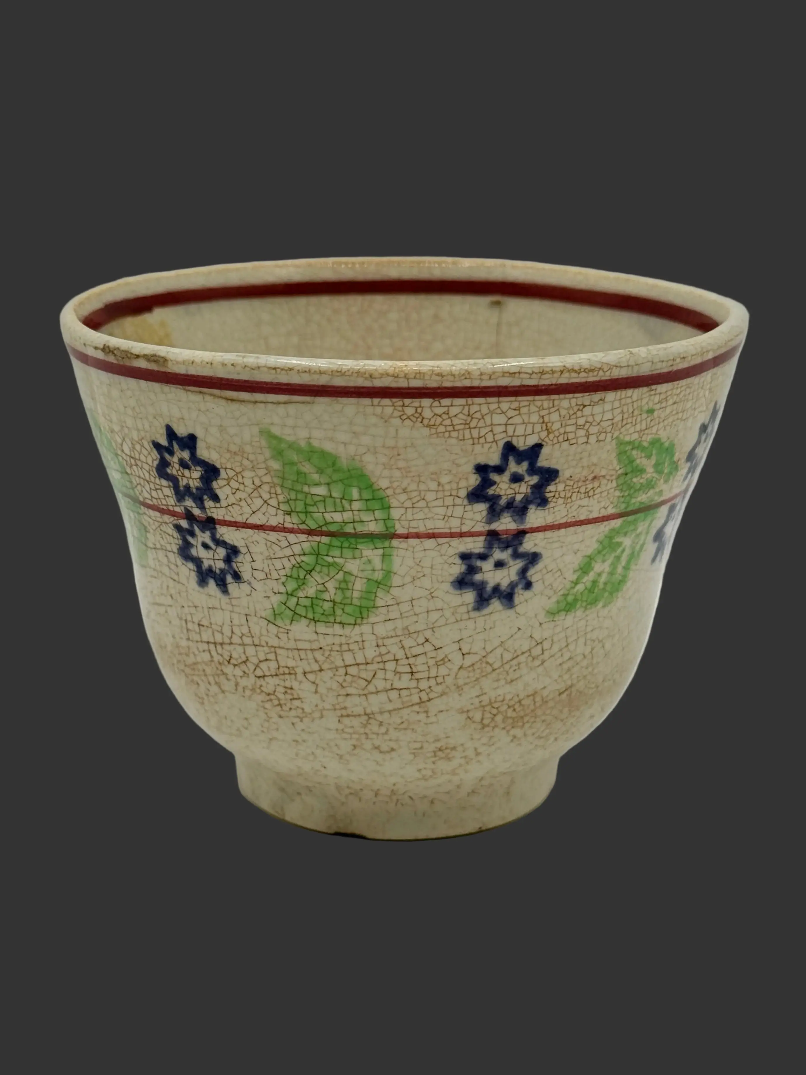 Small Ironstone Floral Bowl