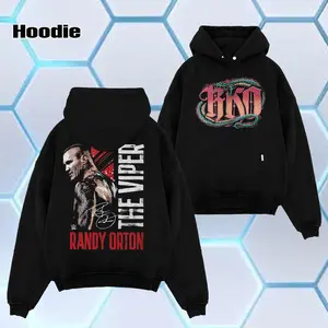 WWE 2026 - Randy Orton “The Viper” World Champion , Oversize Unisex Acid Wash Tee , WWE Legend Streetwear , Cotton , Graphic Tee T-Shirt Hoodie Sweatshirt Wash , Classic , Fan Gift Top Fabric Menswear Casual Wrestling Crew Neck