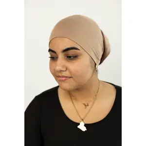 Jersey Under Scarf Tube Cap - Taupe