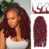 OQ HAIR 99J Burgundy Burmese Curly Crochet Human Hair for Miracle Knots Boho Braids Better Scalp Airflow #tiktokshopstockup #SohoChic