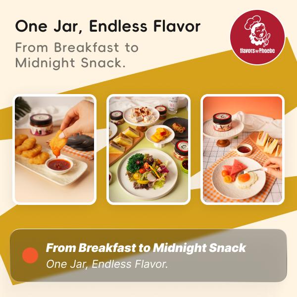 Flavors by Phoebe,chili paste,Signature Sauce Collection,Garlic Pepper, Cinnamon Pepper,Crunchy Chili Oil (Vegan, No MSG) Mild Umami Dip