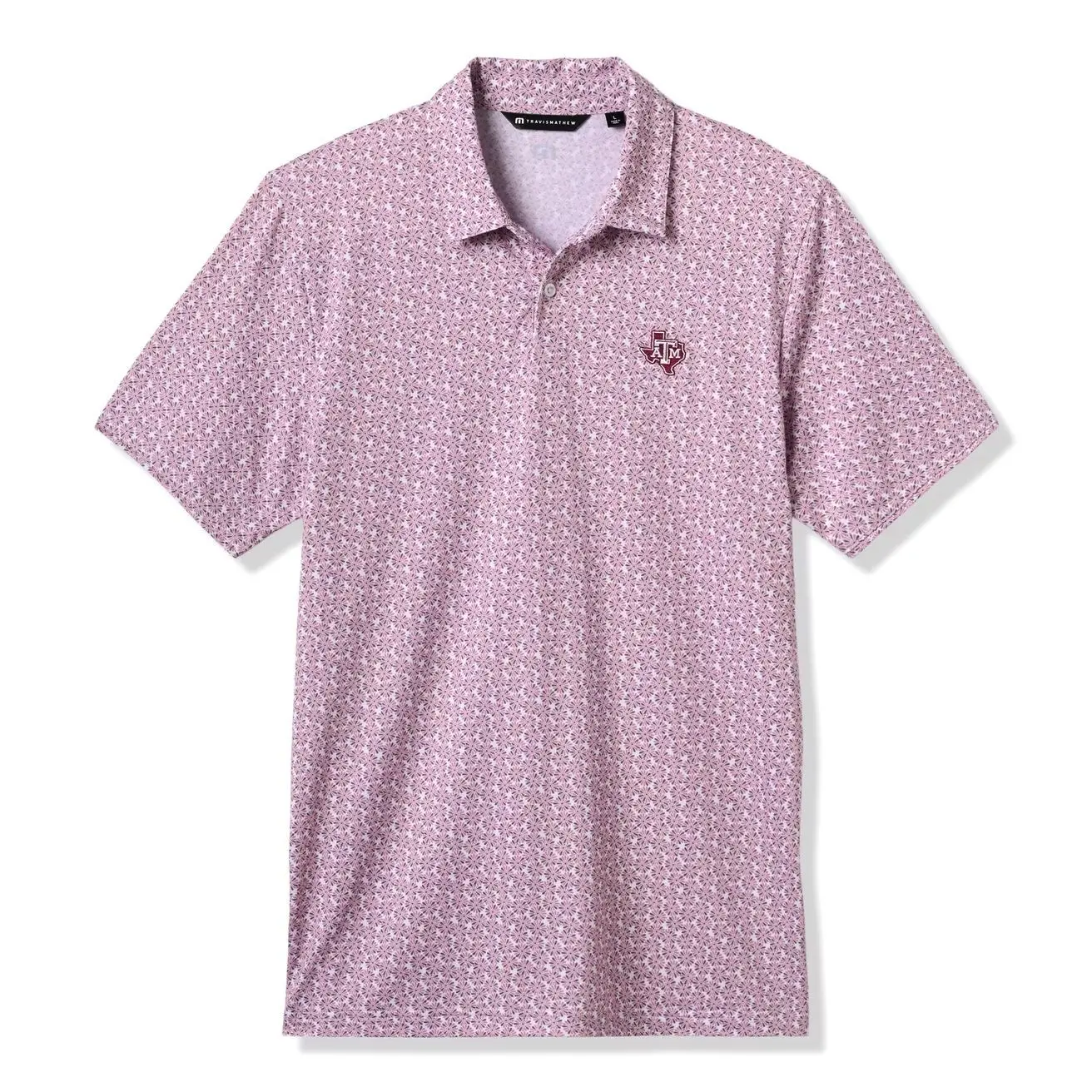 Texas A&M Aggies TravisMathew College Bound Tri-Blend Polo - White/Maroon
