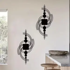 Geometric Pattern Wall Art, 1 Count Modern Abstract Wall Decor, Wall Decor for Home Living Room Bedroom Study Room, Home Decor, Modern Abstract Design