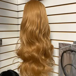 28 inch , synthetic wig, wear and go , color, 27/613