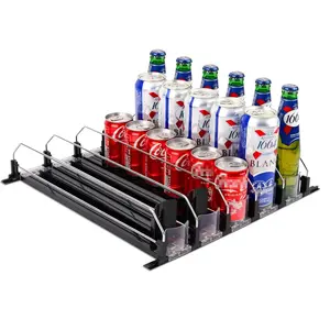 Fridge Can Dispenser Organiser for Convenient Drink Storage
