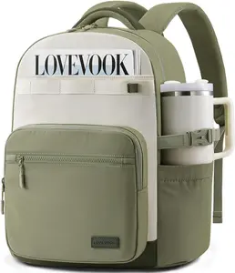 Laptop Backpack for Women with 40oz Tumbler Holder, Lightweight School Backpack Fits 15.6 Inch Laptop, Cute College Backpack for Work, Travel & Daily Commute