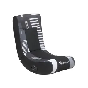Solo 2.0 Audio Floor Rocker Gaming Chair, Black Mesh 29.33" x 14.96" x 24.21"