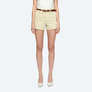 Women's Plain Button Pocket Wrap Shorts,Summer Female Shorts,Fashion Casual High Waist Cargo Shorts for Daily Outdoor Wear,Khaki Stretch Shorts,Ladies Bottoms for All Seasons Comfort Womenswear Basic Minimalist