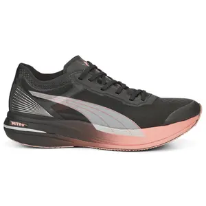 PUMA Womens Deviate Nitro Elite Carbon Running Sneakers Shoes - Black