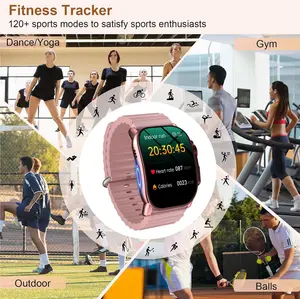 Elegant Women’s Smartwatch, 1.72” HD Touchscreen, Bluetooth Calling, Daily Fitness Tracking, Magnetic Charging, Voice Assistant Support