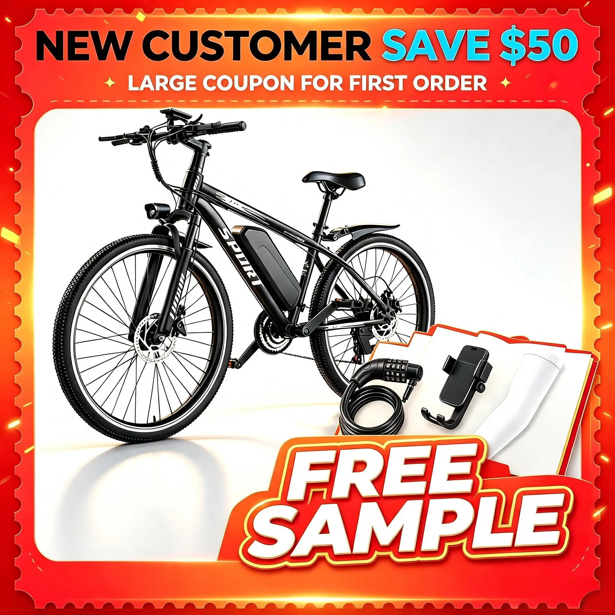 Fweork G26 Electric Bike for Adults, 1500W Peak Mountain Ebike with 28 MPH, 65 Miles Range, 48V 10Ah Removable Battery 26" Ebike for Commute