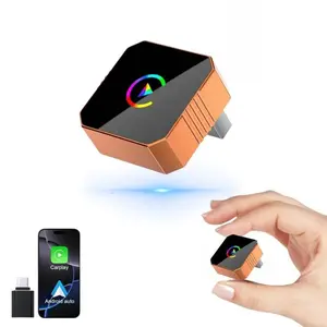 2026 Upgraded Wireless Carplay Adapter Mini Size USB Type C Plug and Play for iOS Android 10+ Devices Compact Versatile Car Connectivity Solution