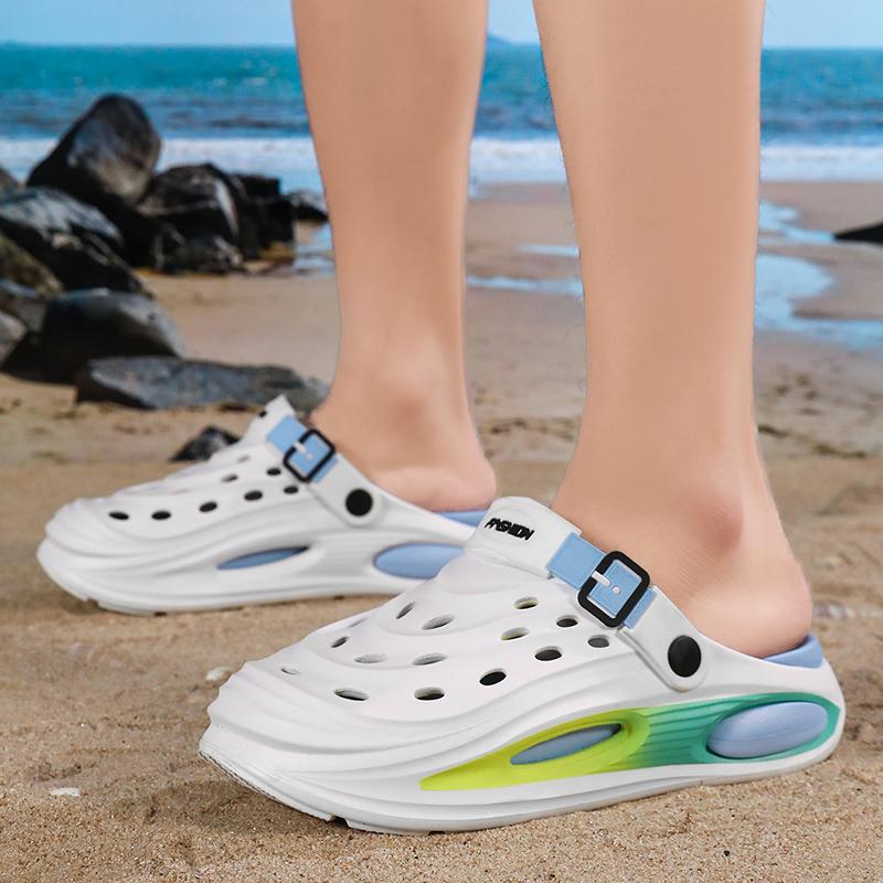 Outdoor Men's Clogs Waterproof Anti-slip Durable Thick Bottom Soft Comfort Summer Beach Shoes