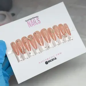 Quicklypolishedco French Press On Nails with Nail Kit - Perfect for Any Occasion