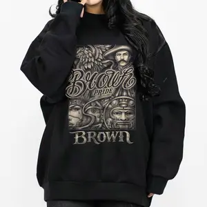 Brown Pride Mex Chicano Clothing Mexican Clothes Lowrider Clothes Oversized Graphic Tee Medium Heavy Sweatshirt Hoodie for Men & Women Unisex Casual Fit