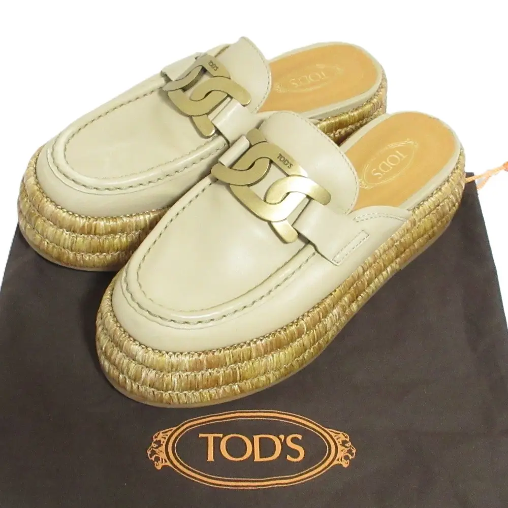 Pre-owned TOD'S Others Small Leather Goods Tod’s Kate Platform Mules