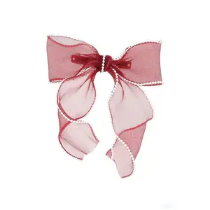 Ruby Bow Barrette