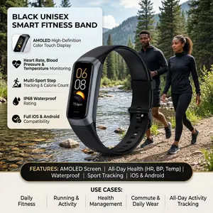 2026 Smart Watch Men Smart Band Women Heart Rate Blood Smartwartch Waterproof Smart Bracelet Sport Fitness Tracker