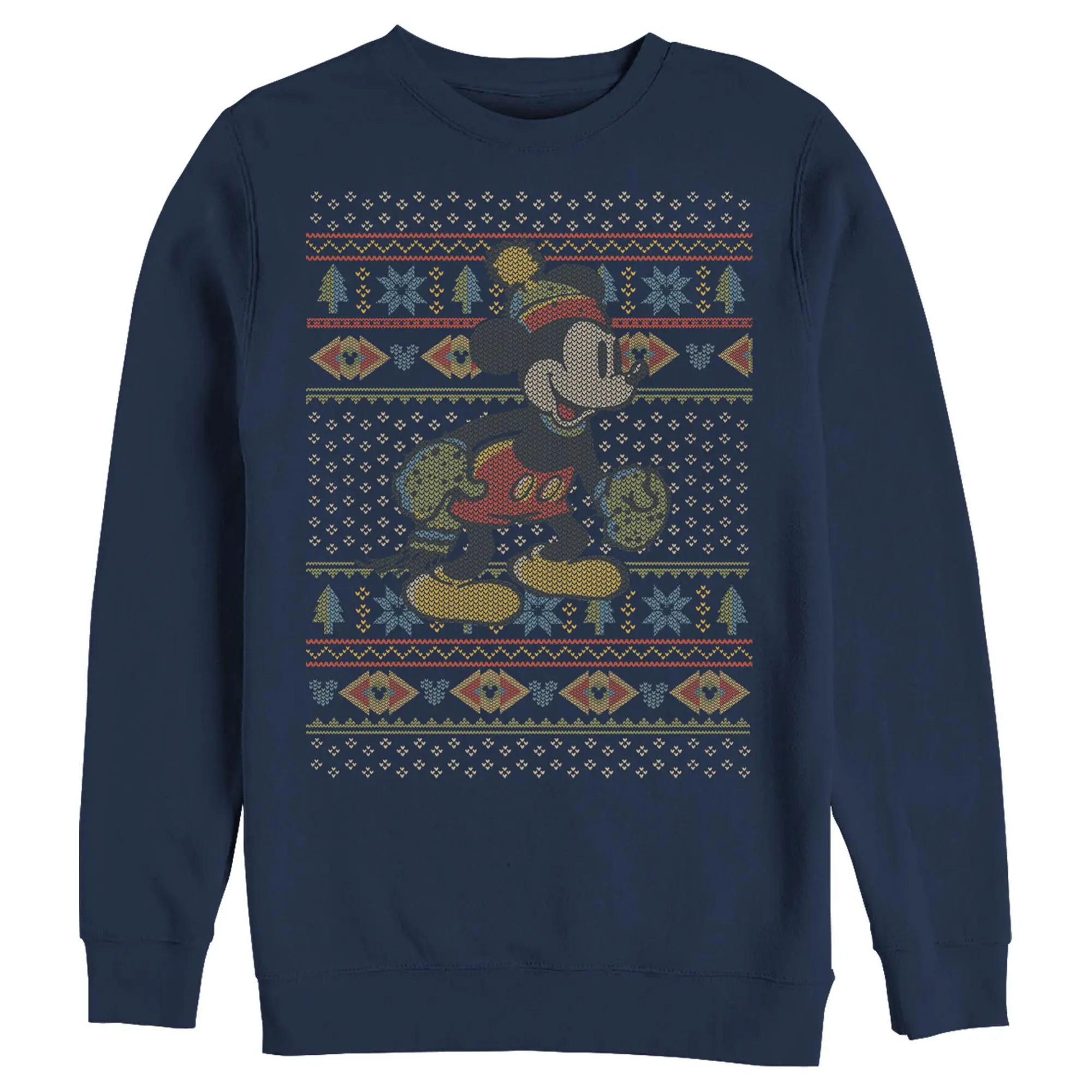 Men's Mickey & Friends Vintage Winter Sweater Sweatshirt