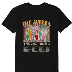Retro Aurora World Tour 1978-79 Shirt - Vintage Concert For Daisy Jones Fans