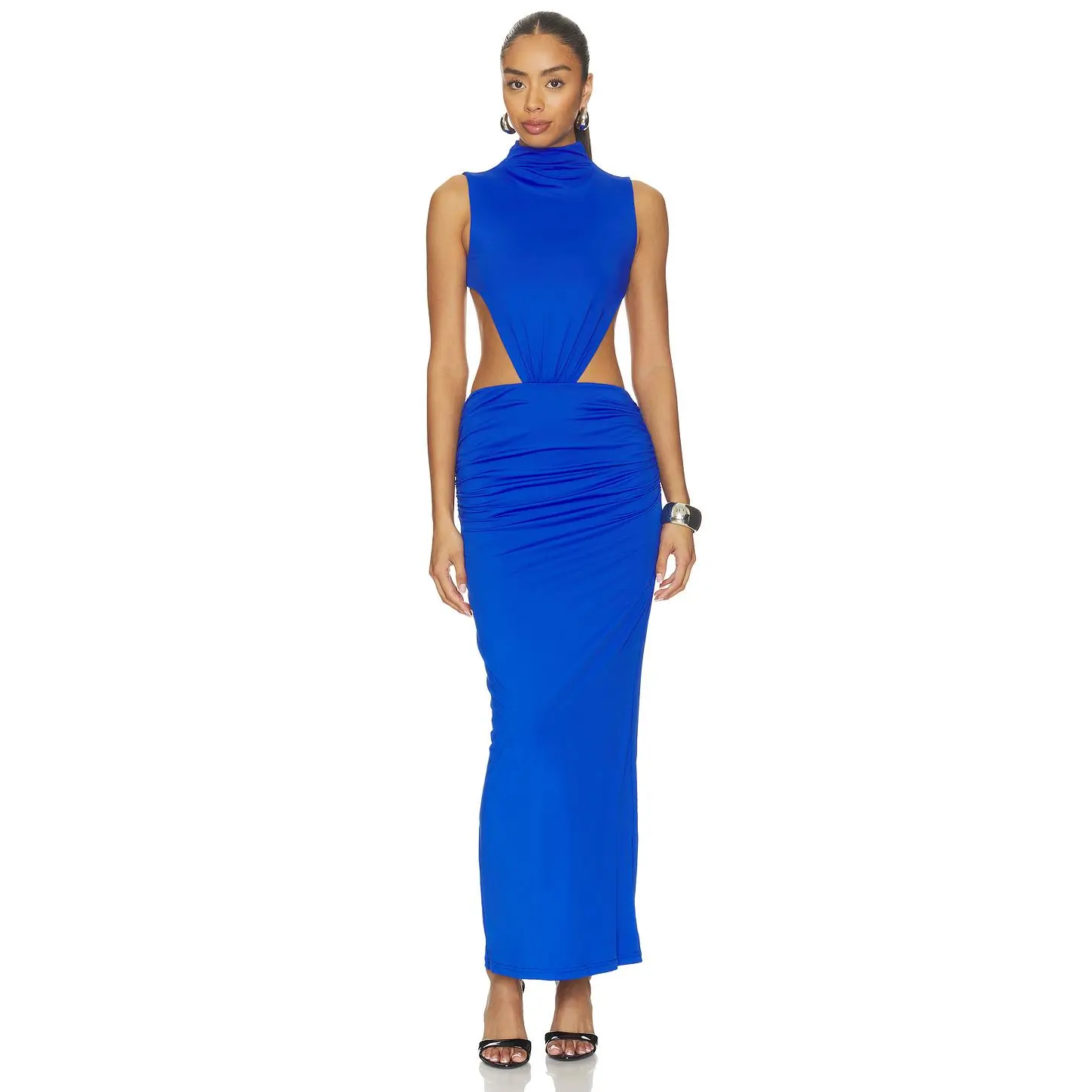 superdown Chana Cut Out Maxi Dress in Cobalt Blue