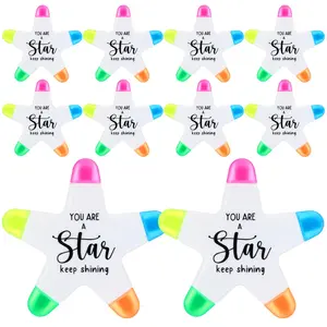 End of Year Student Gifts Star Pen 5 Color Brush Tip Markers Multicolor Bulk from Teacher for Students Office Staff Supplies You're a Star Party Favors