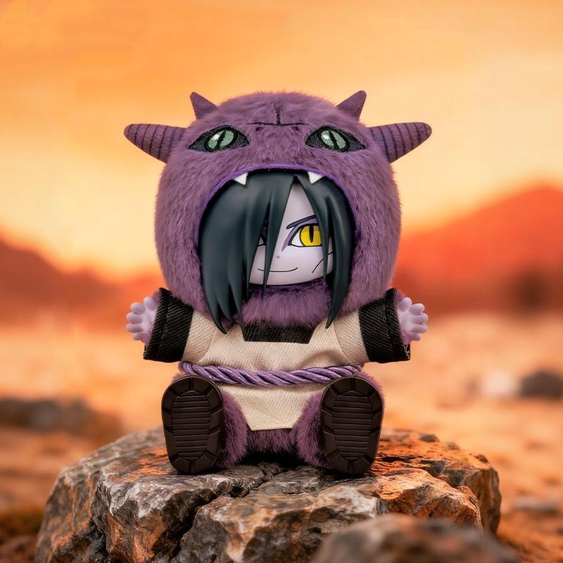 MINISO Naruto Shippuden Cute Beast Sitting Party Plush Charms Blind Box,5"Soft Anime Stuffed Toys Keychain,Cute Collectible Pendant,Kawaii Anime Bag Charm for Backpack, Purse, Keys,Desk Decor,Holiday Gift Mother's Day Gifts Children's Day Gifts