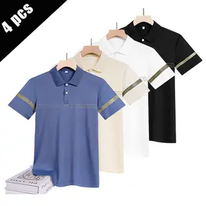 Men’s polo shirt multipack, summer short-sleeve collared T-shirts, casual business breathable quick-dry tops for men, plus size big & tall golf polos for everyday wear, 2026 new arrival