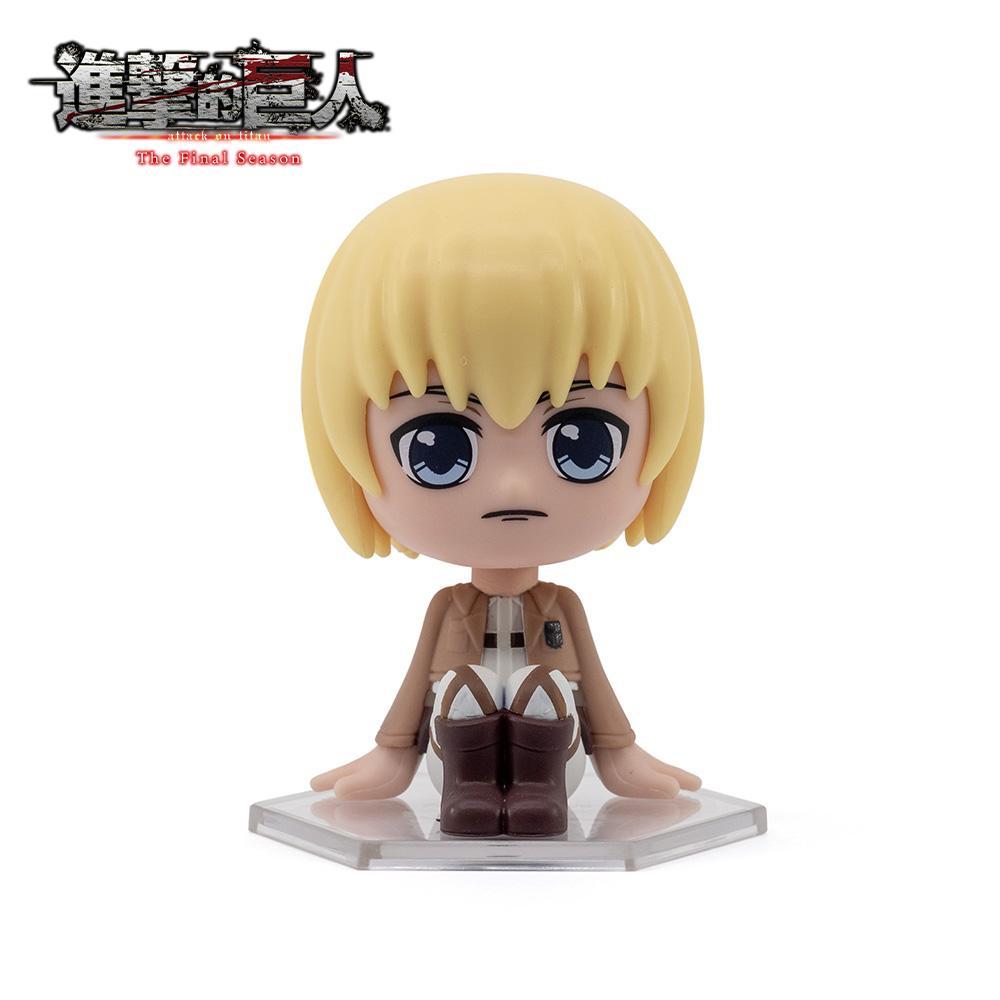 Attack on Titan Blind Bag Keyring/Blind Box Figure 1pc Random One Officially Licensed Cartoon Mystery Anime Keychain Bag Clip Table Decoration Armin Eren Mikasa Levi Hange Christmas Halloween Friends Birthday Anniversary Gifts Limited Edition Accessory
