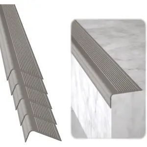 Stair Edge Protector (Pack of 5) 36x2x1 inch Anti-Slip Stair Corner Trim  Strips -  Self-Adhesive Staircases for Outdoor & Indoor Uses | Protect  & Pets - Grey