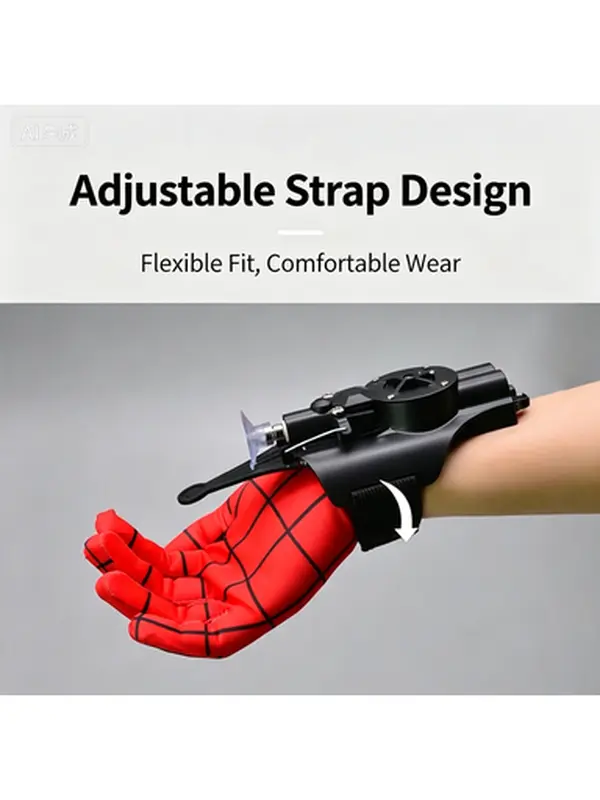 Spider Web Shooter Launcher Glove, Realistic Cobweb Launcher Toy for Kids Cosplay