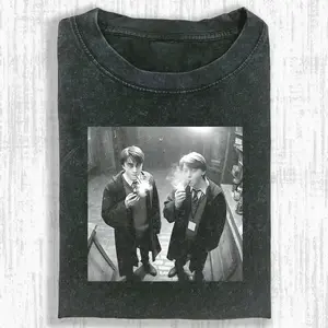 [DTG Printing] HARRY AND RON SMOKING SHIRT – Movie Shirt , Graphic Tee Meme T-Shirt , Unisex Meme Funny Dump Shirt, Vintage Meme  Menswear , Womenswear , Streetwear