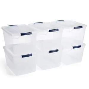 Rubbermaid Cleverstore Plastic Storage Tote Container with Lid Boxes Kitchen Rubbermaid Cleverstore Plastic Storage Tote Container with Lid Boxes Kitchen