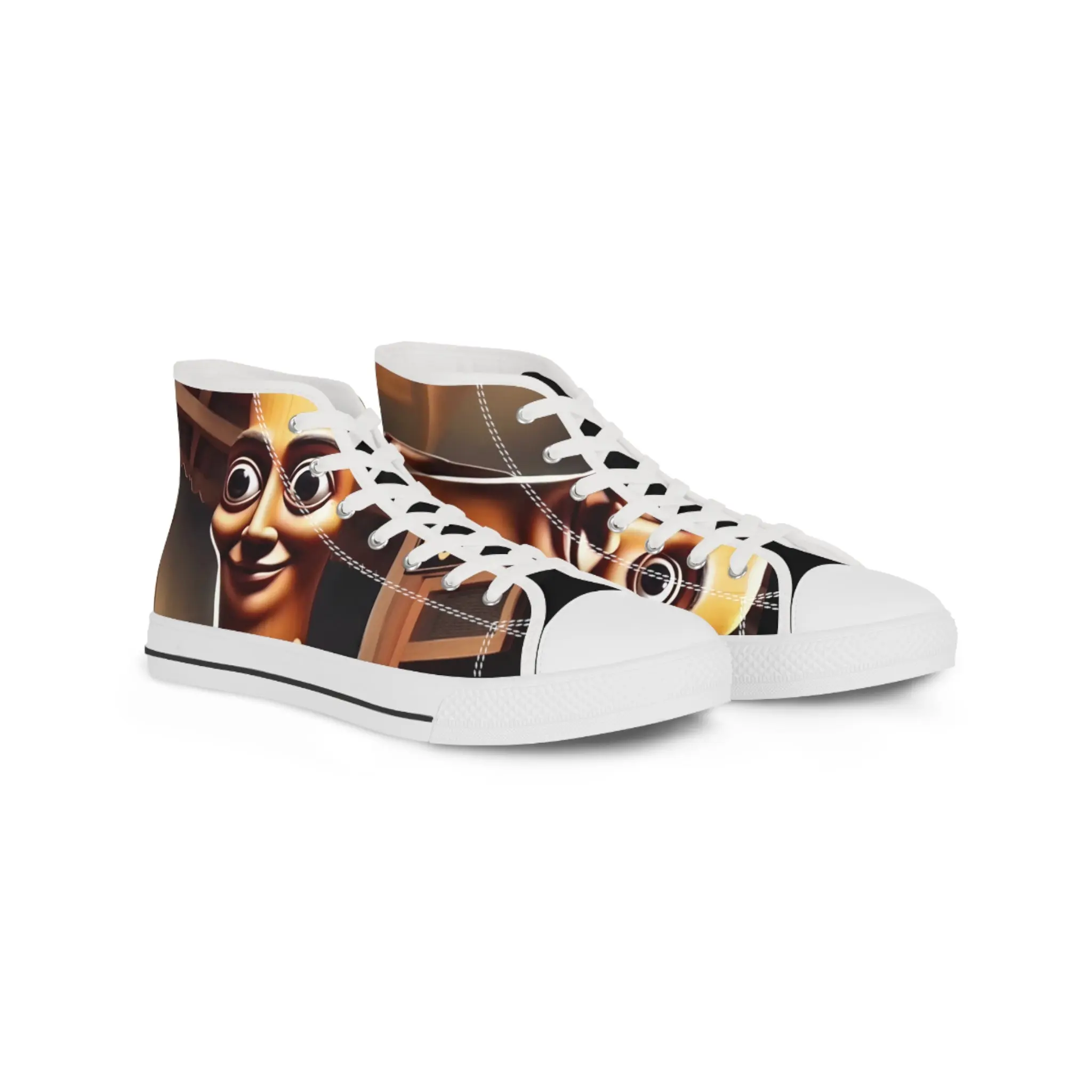 High Top Sneakers — Retro Masked Character Design