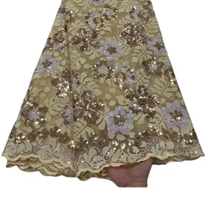 African high exotic embroidery lace fabric,per yard