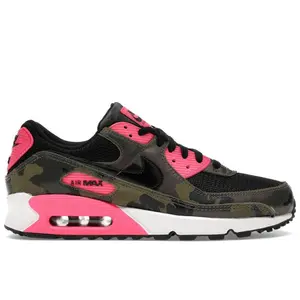 Nike Men's Air Max 90 Camo Pack Sequoia Hyper Pink Running Shoes, from StockX