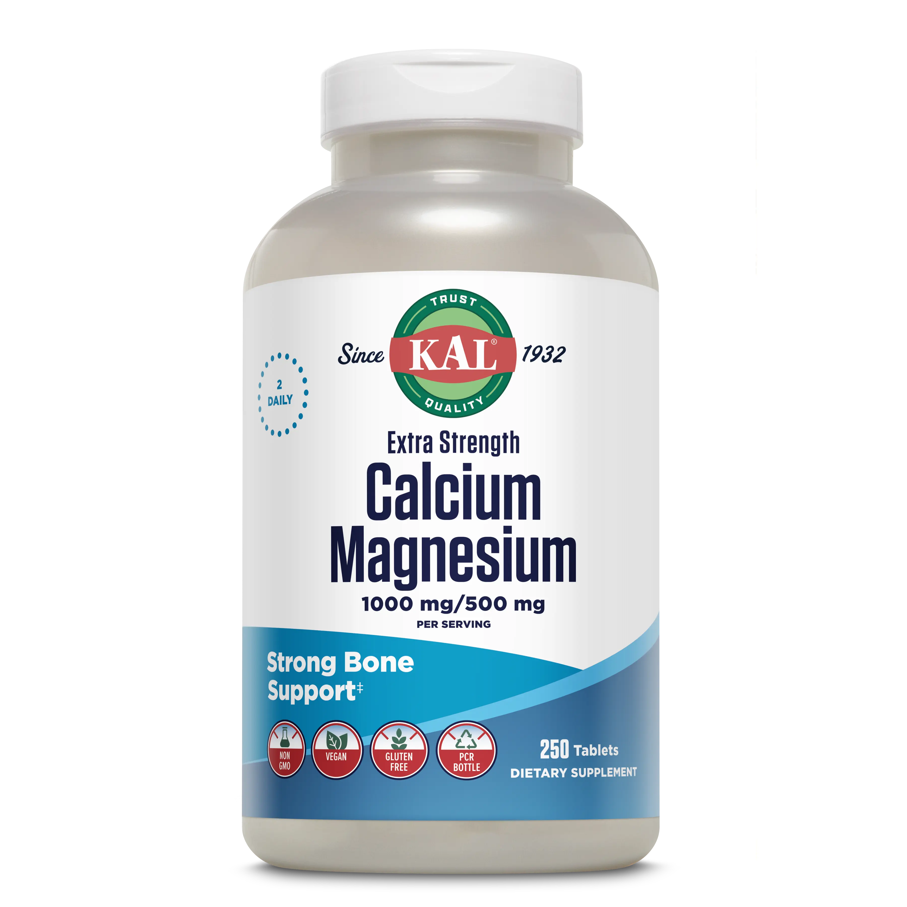 Extra Strength Calcium + Magnesium Tablets Springtok Healthcare