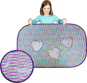 Special Supplies Sequin Fabric Sensory Wall, 39” x 26”, Large Fabric Panel with Colorful Flip Sequined Tactile Stimulation for Kids or Adults, Calming and Stimulating Early Learning Play