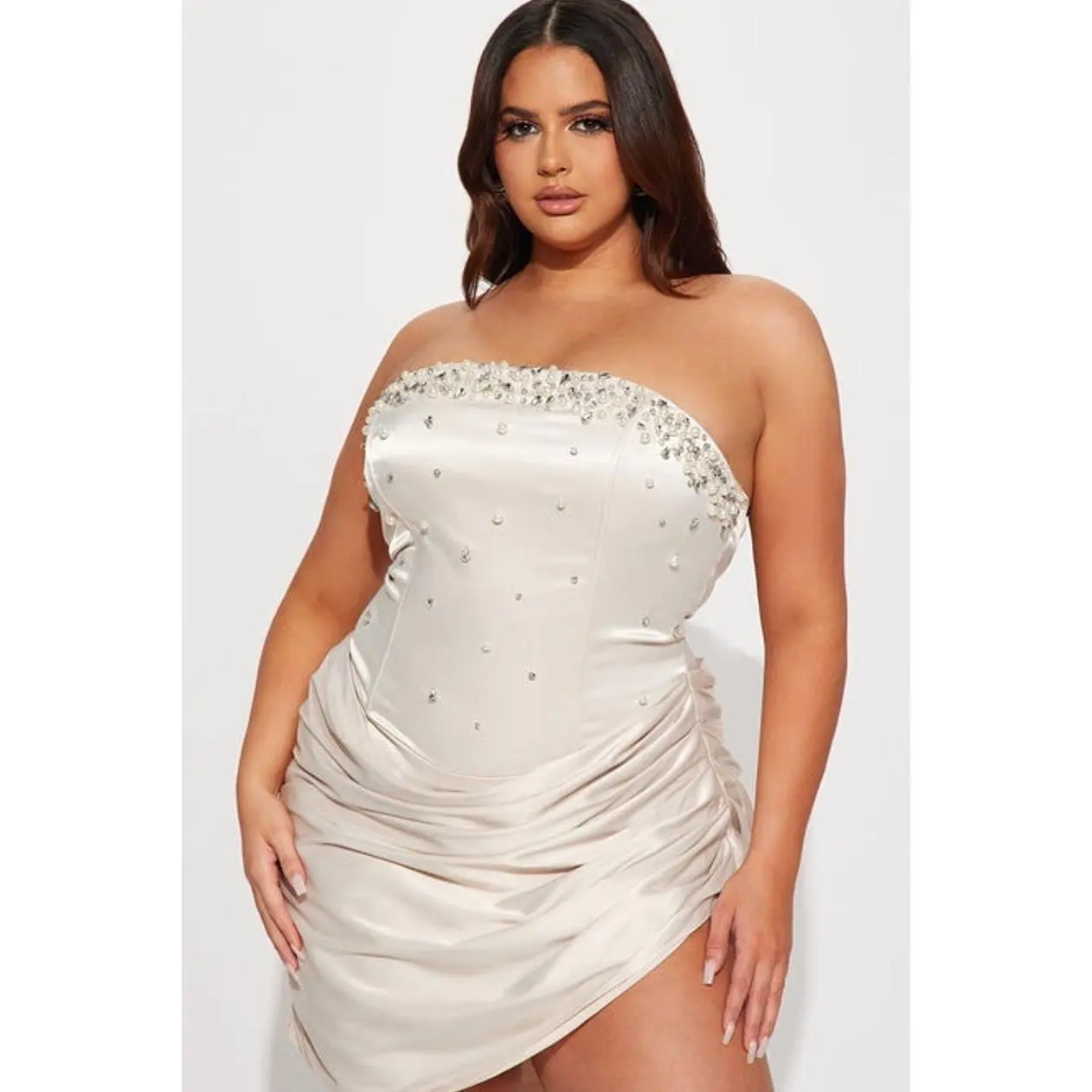 lady ariel satin mini dress Una o dos? @fashionnova Lady Ariel Satin Mini Dress