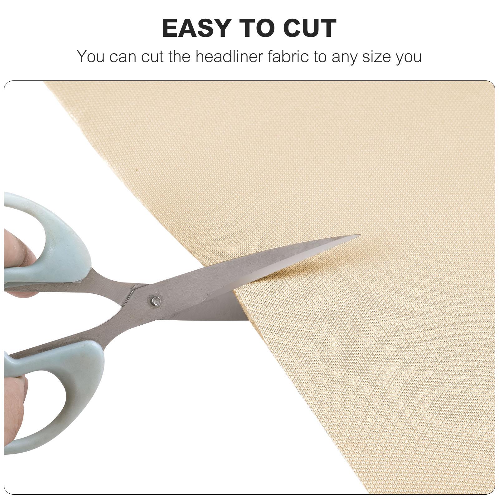 Auto Headliner Synthetic Leather Fabric Upholstery ceiling Suede Backing FABRIC Multi-color Upholstery Material – 60" Flat Knit, 1/8" (3mm)   with  Foam Backed, Sold by the Yard, for Auto Car Roof Dashboard Door Panels Trunk Repair