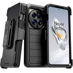 For OnePlus 12 (2024) Defender Max Protective Case Accessories Cover Belt Clip Holster Rome Tech Protective Cover Protection Protector